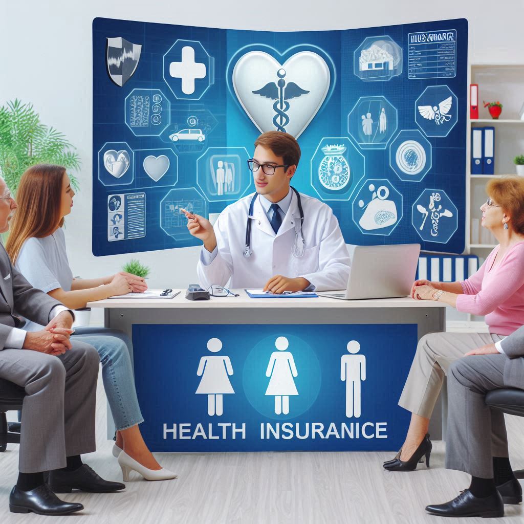 Doctor recommending health insurance
