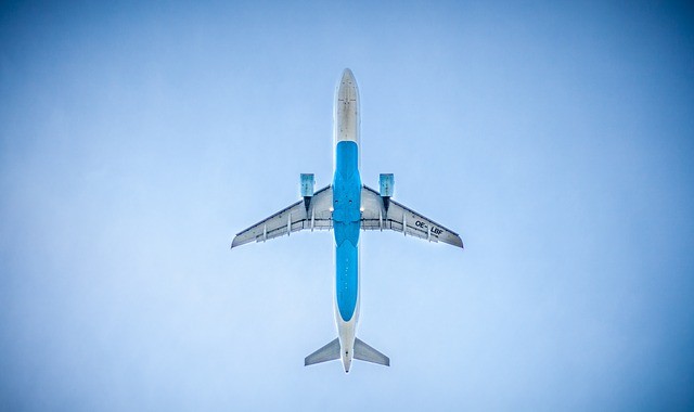 Plane in the sky