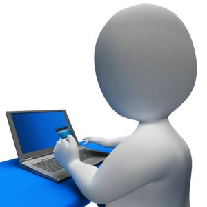 Person surfing internet
