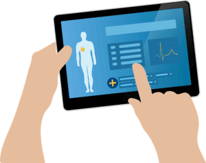 Doctor on Tablet