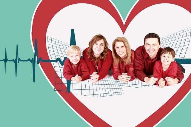 life insurance Family in Heart Shape