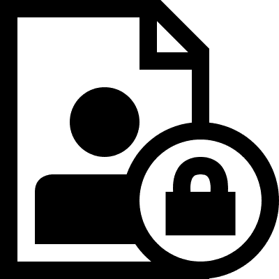 Man and lock logo Health insurance agent