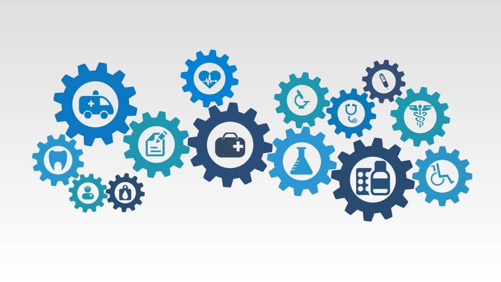 Different parts of healthcare