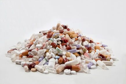 Large pile of pills, Diabetic care insurance