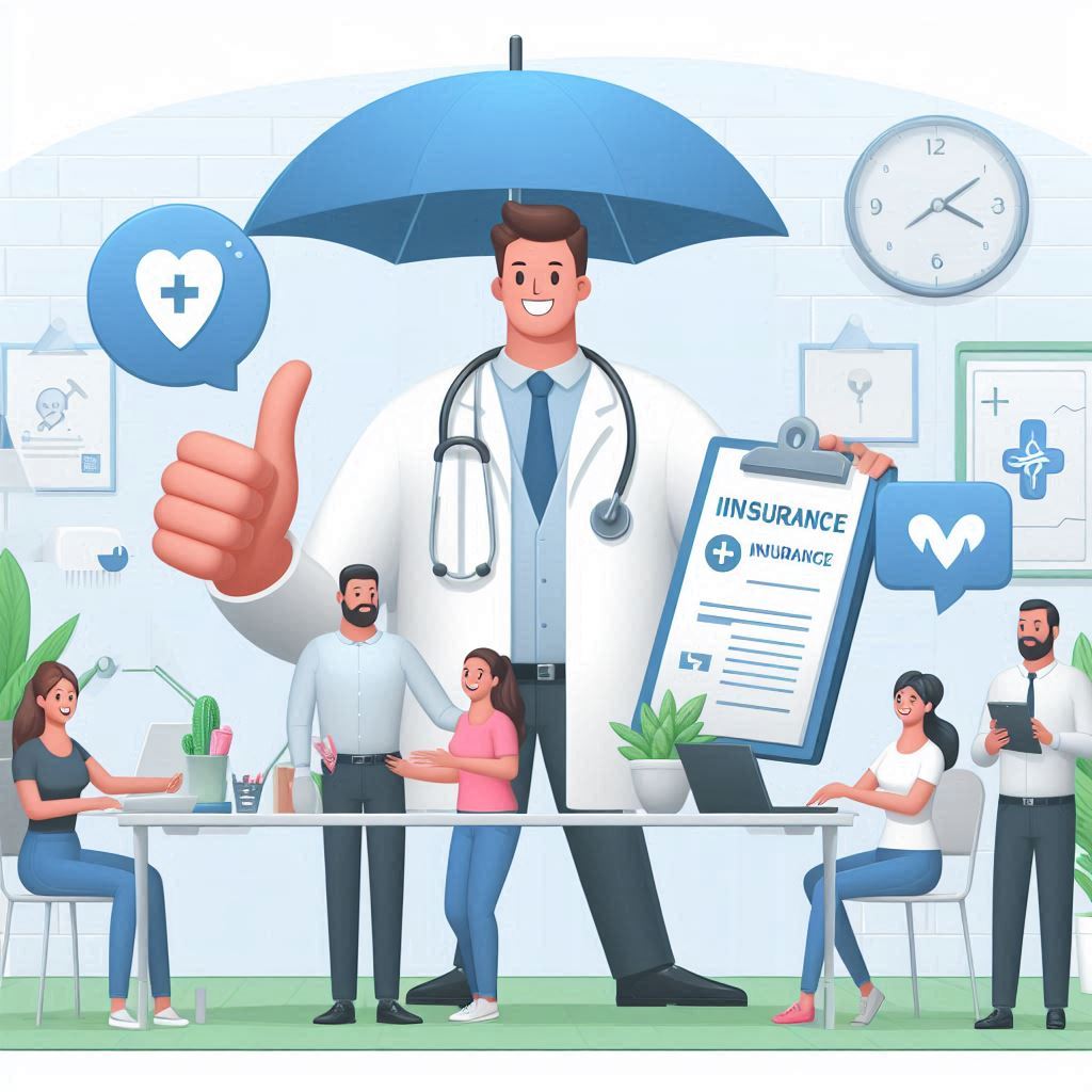 Doctor with patients