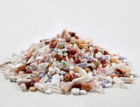 Large pile of pills, Diabetic care insurance